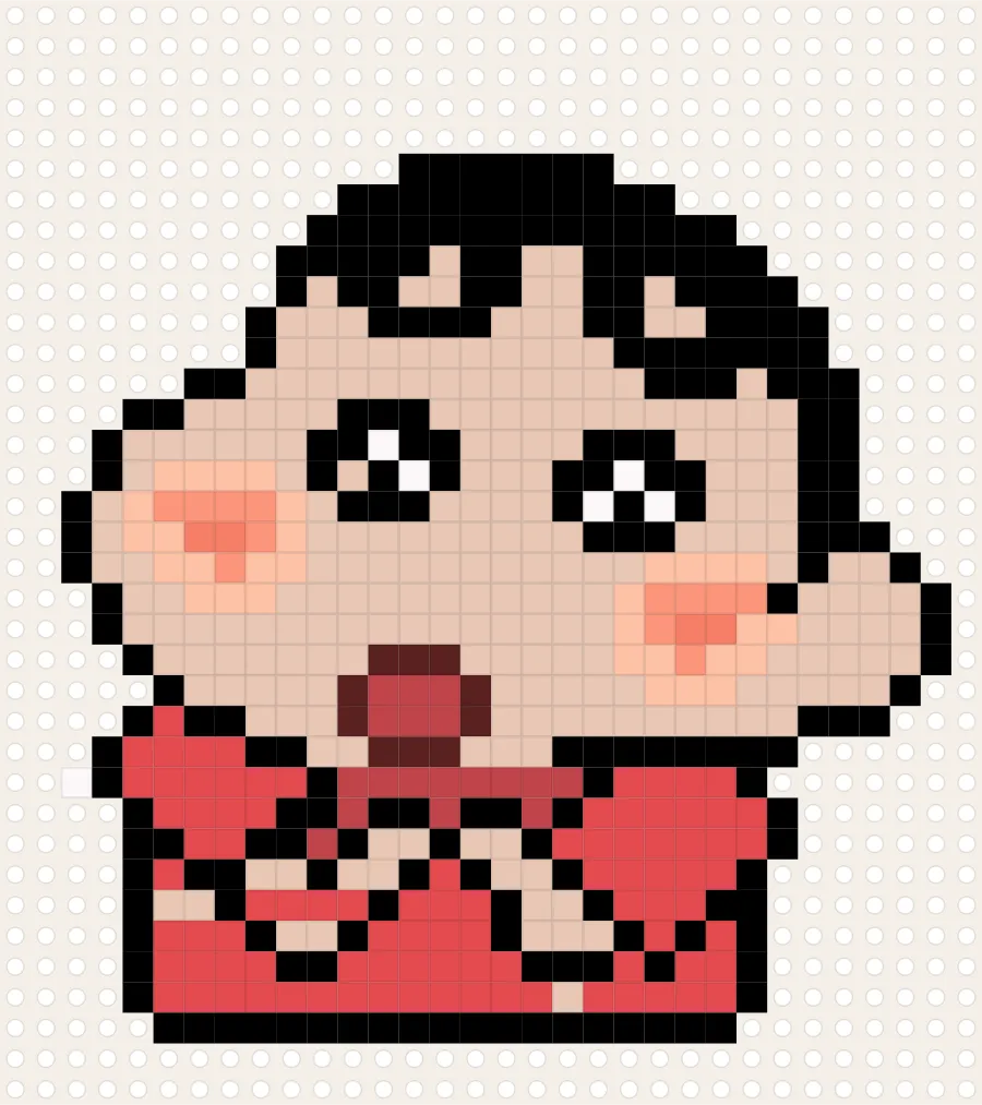 Crayon Shin-chan perler bead chart